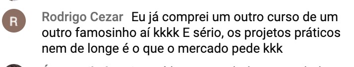 Depoimento de aluno