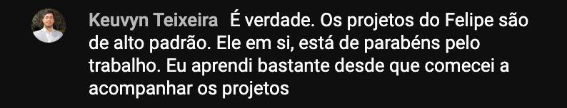 Depoimento de aluno